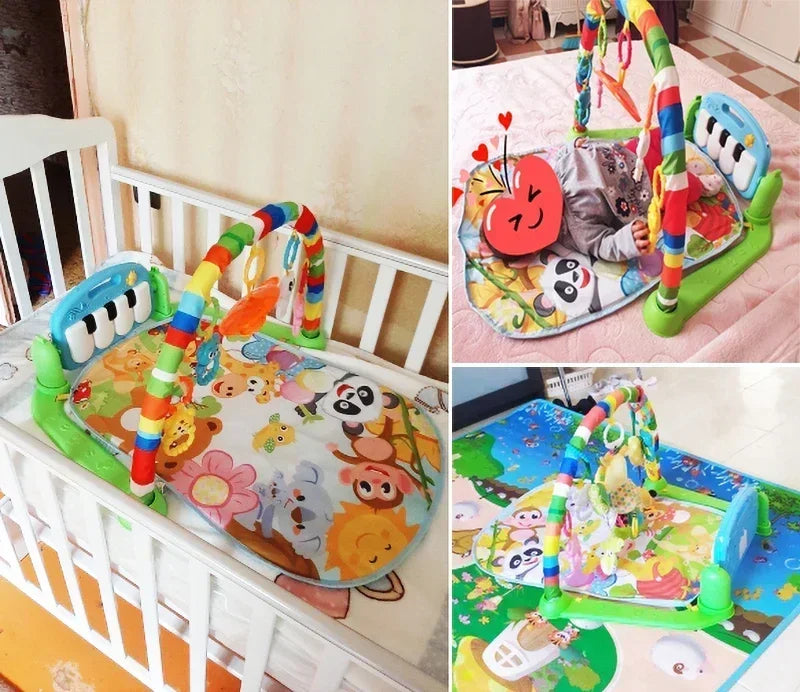 Baby Activity Gym Rack with Piano & Musical Play Mat (0-36 Months) - Chamberland Homes