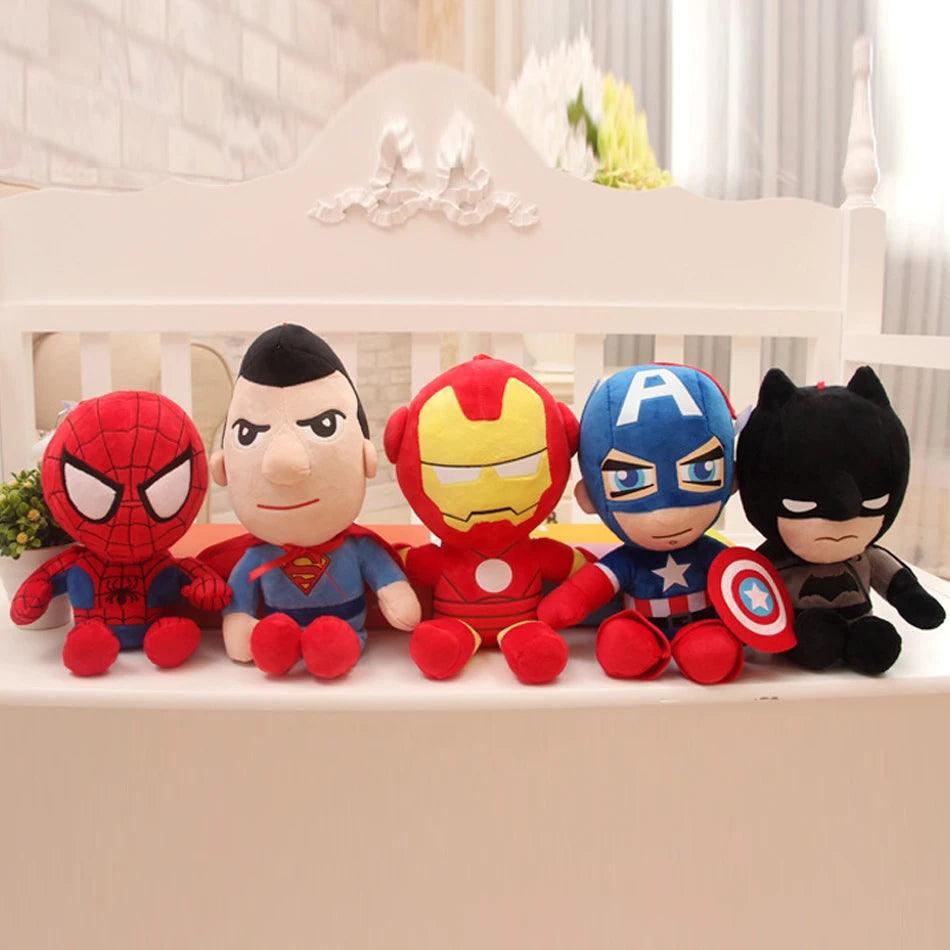 27CM Superheroes Plush Toys - Avengers, Superman, Captain America, Iron Man, Batman