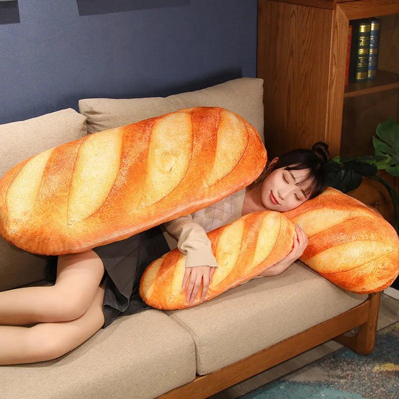 French Bread Plush Pillow Stuffed Printing Images Food Plushie Peluche Party Prop Decor Sleeping Companion Man Gift - CHAMBERLAND HOMES