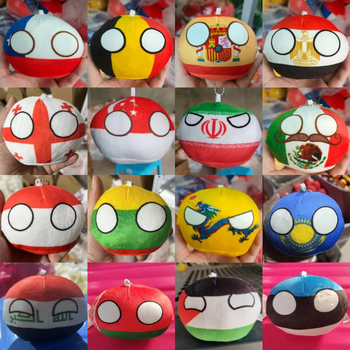 70 Styles 10cm Country Ball Plush Toys – Polandball & More