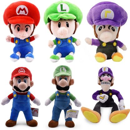 Mario Bros Plush Toys – Luigi, Yoshi, Peach, Bowser & More!