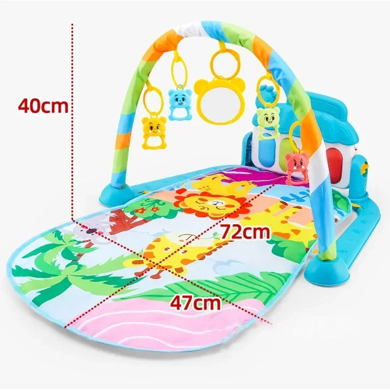 Baby Activity Gym Rack with Piano & Musical Play Mat (0-36 Months) - Chamberland Homes