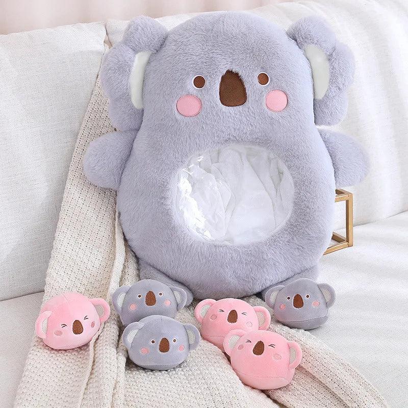 6Pcs Small Toys Inside Cute Cartoon Animals Plush Pillow Soft Stuffed Sofa Cushion Homdecor Pillow - CHAMBERLAND HOMES