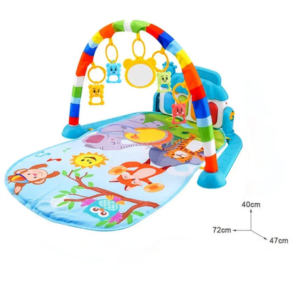 Baby Activity Gym Rack with Piano & Musical Play Mat (0-36 Months) - Chamberland Homes