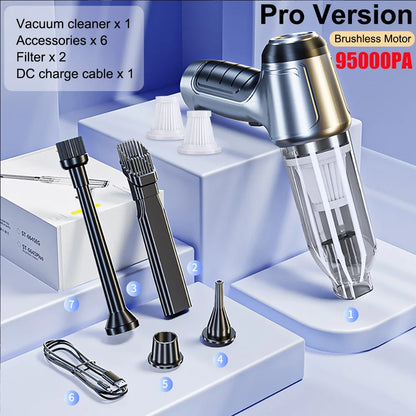 Car Vacuum Cleaner 95000PA | Wireless Handheld 2-in-1 Blower - Chamberland Homes