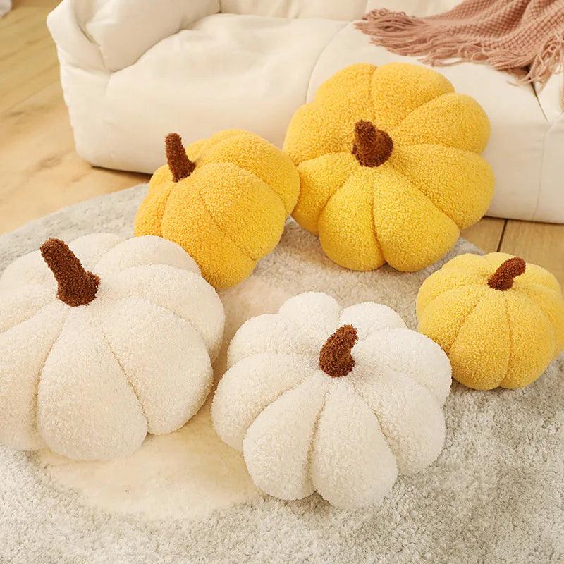 Kawaii Nordic Halloween Pumpkin Plush Toy Plushie Soft Plant Stuffed Doll Holidays Props Decorative Throw Pillow for Kids - CHAMBERLAND HOMES