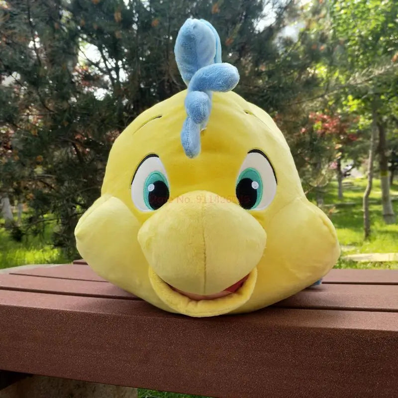 Disney Flounder & Ariel Plush Dolls – Kawaii The Little Mermaid Stuffed Pillow