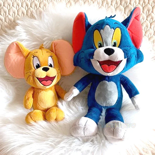 Anime Tom & Jerry Plush Toys – Cute Cat & Mouse Stuffed Figures