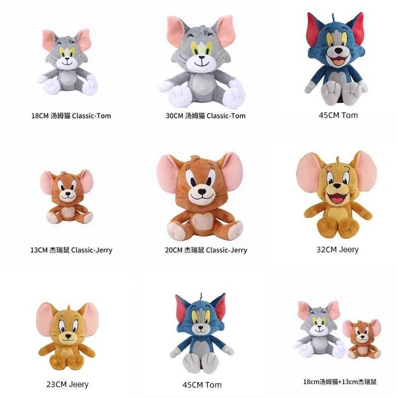 Anime Tom & Jerry Plush Toys – Cute Cat & Mouse Stuffed Figures