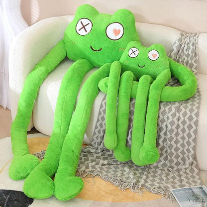 Long Legs Green Frog or Black Evil Cat Plush Toy