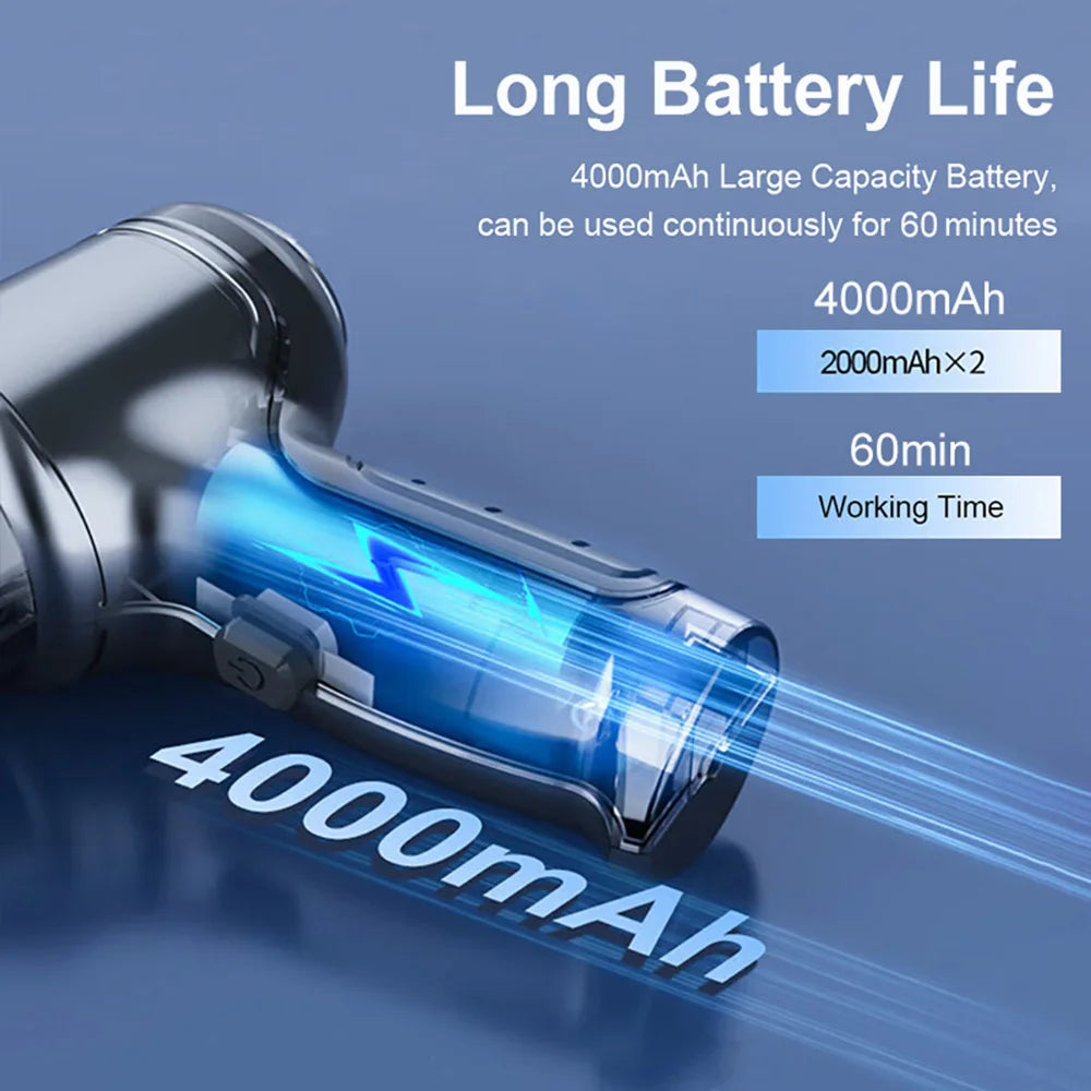 Car Vacuum Cleaner 95000PA | Wireless Handheld 2-in-1 Blower - Chamberland Homes