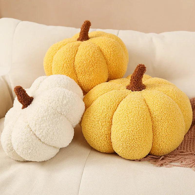 Kawaii Nordic Halloween Pumpkin Plush Toy Plushie Soft Plant Stuffed Doll Holidays Props Decorative Throw Pillow for Kids - CHAMBERLAND HOMES