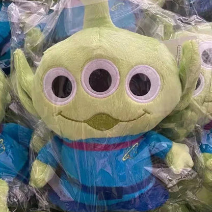 Kawaii Disney Toy Story Alien Action Figure – Three-Eyed Soft Pillow & Backpack Ornament