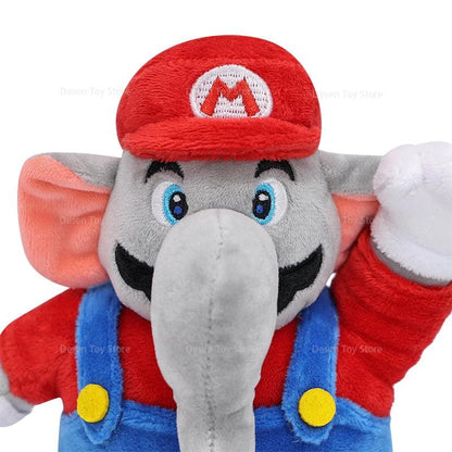 3 Styles Mario Bros Plush Luigi Blue Toad Elephant Plushie