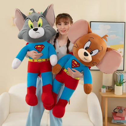 40/60/80cm Disney Tom and Jerry Plush Toys – Cute Oversize Stuffed Animals